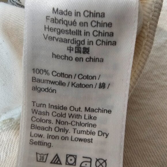 J.Crew High Rise 90s Classic Straight Carpenter Jean Cotton Organic Natural 29 - Picture 9 of 15